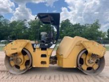 2014 CATERPILLAR CB64 SMOOTH DBL DRUM ROLLER