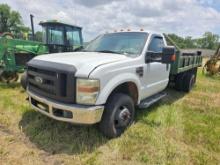 2008 FORD F-350 XL SUPER DUTY FLATBED TRUCK