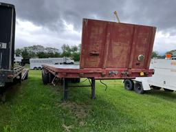 1989 Trail Co Flatbed Semi Trailer