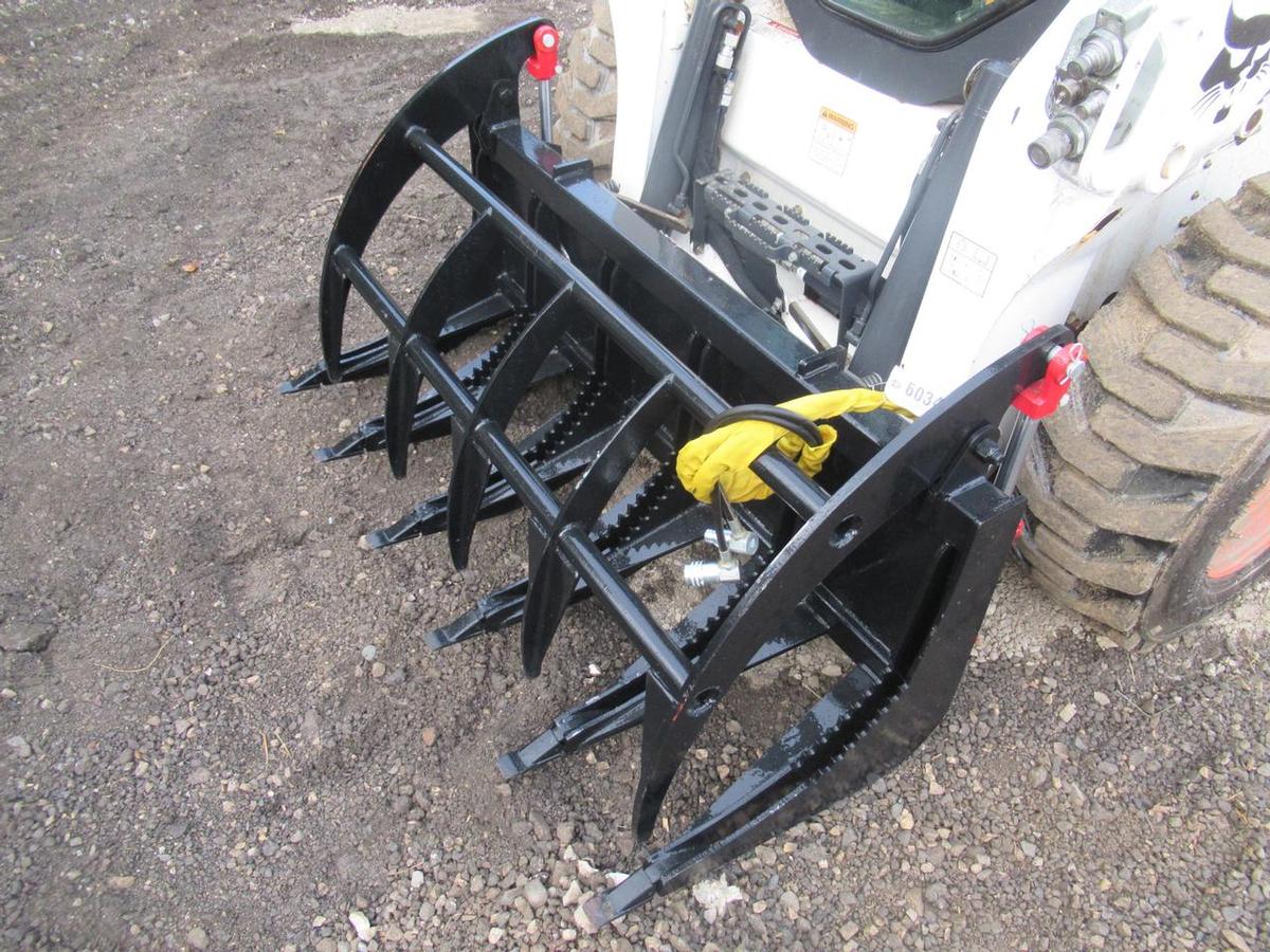 Wildcat 60" Skid Steer Root Rake Grapple