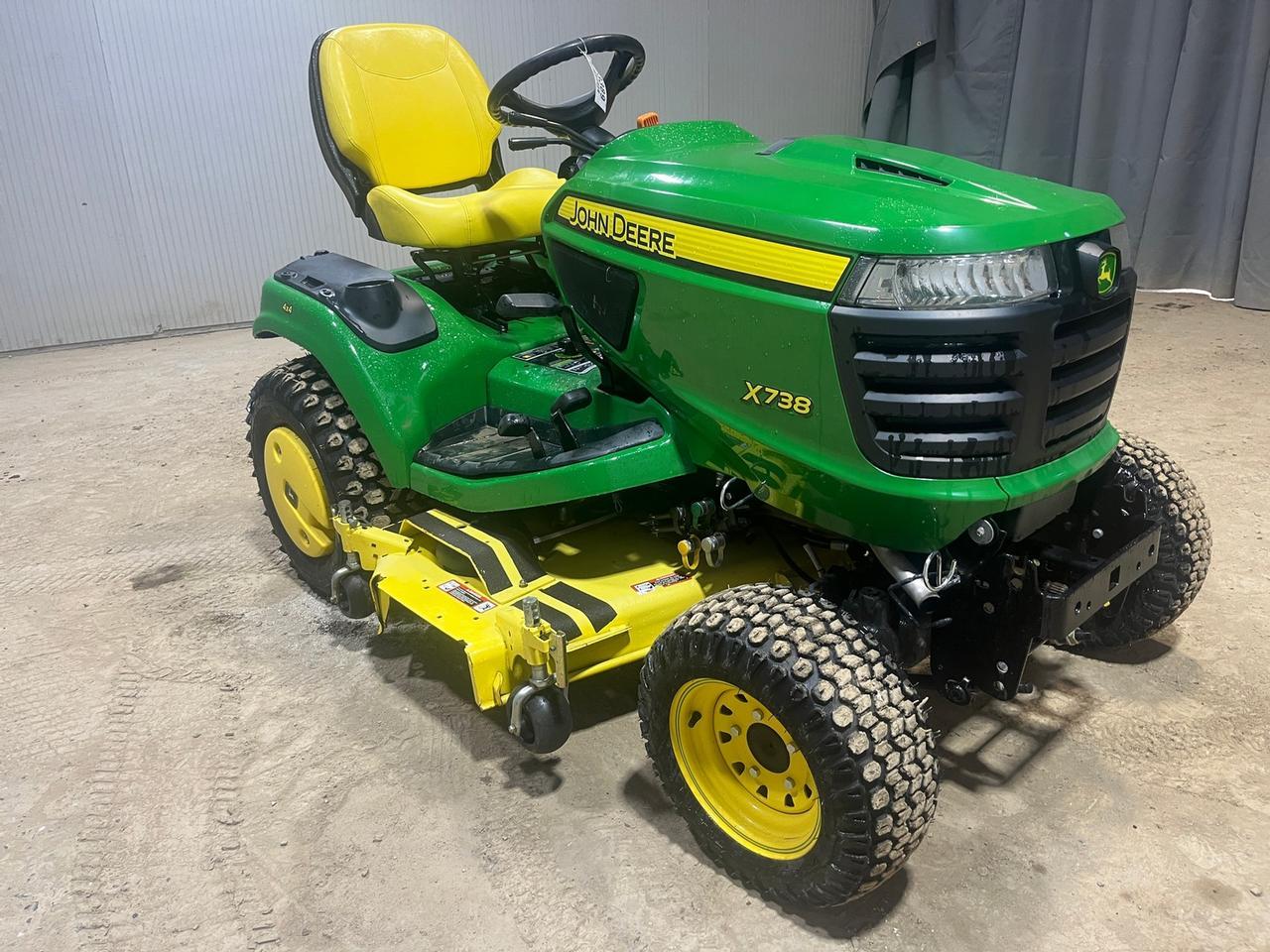 2015 John Deere X738 Mower with Snow Blower & Cab