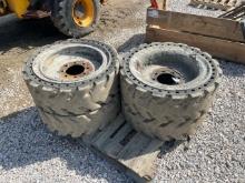 31x10-20 Solid Skid Steer Tires