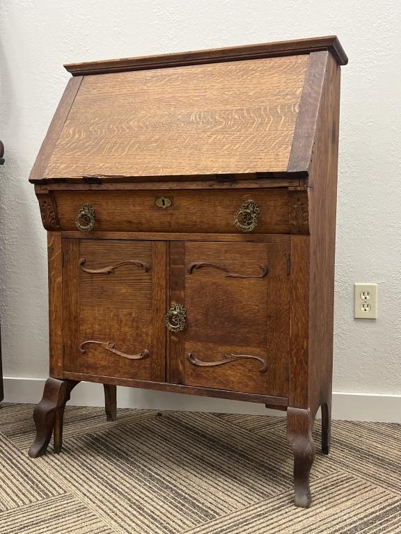 Antique Oak Secretary