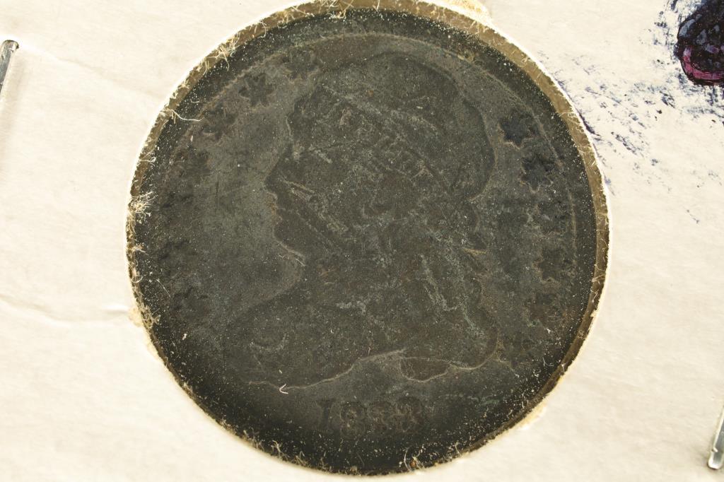 1833 CAPPED BUST DIME (GOOD) WITH ROTATED DIE