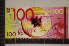 2020 BANK OF BUENO CHINI 100 ROMBO CRISP UNC