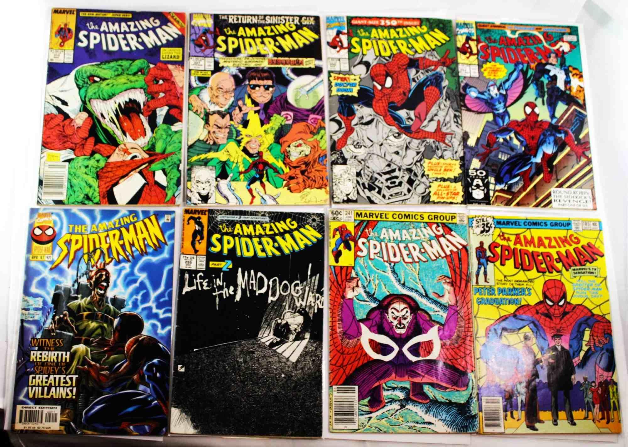 NINE SPIDER-MAN COMIC BOOKS