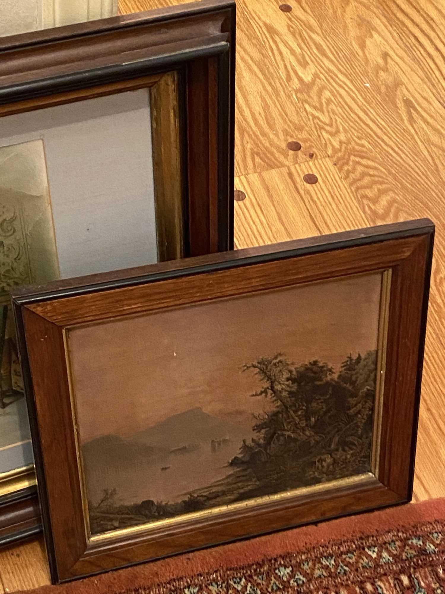 NINE PIECES OF FRAMED ITEMS