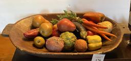 LARGE DOUGH BOWL & FRUIT / VEGATABLE