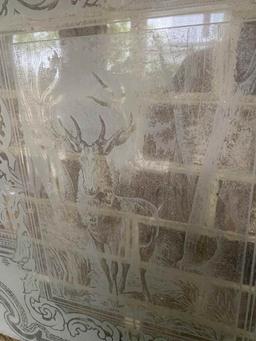 FABULOUS VINTAGE DOOR WITH ETCHED GLASS PANE