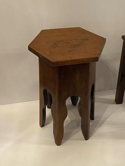 PAIR OF DIMINUTIVE TABLES