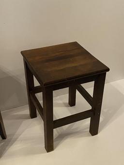 PAIR OF DIMINUTIVE TABLES