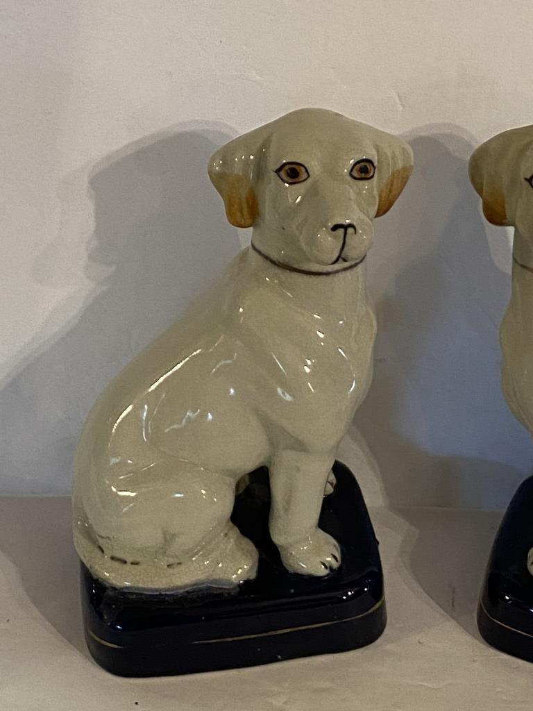 PAIR OF STAFFORDSHIRE DOGS