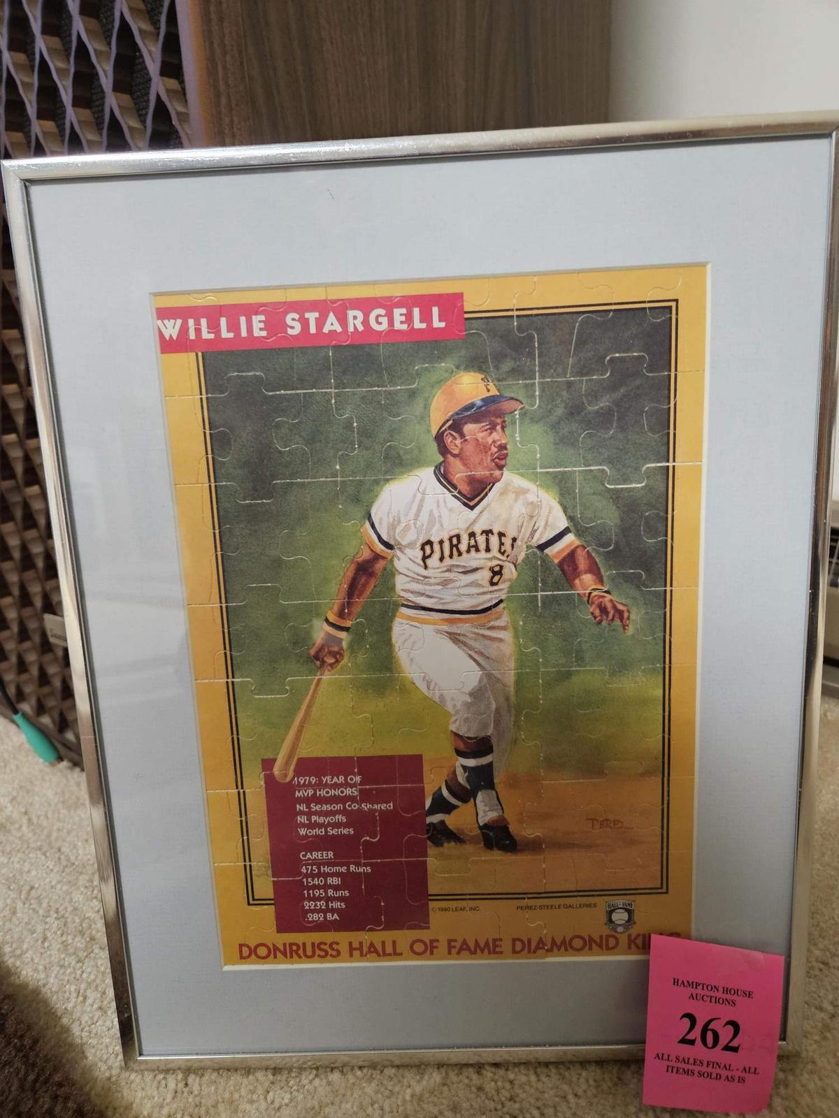 DONRUSS WILLIE STARGELL PUZZLE FRAMED