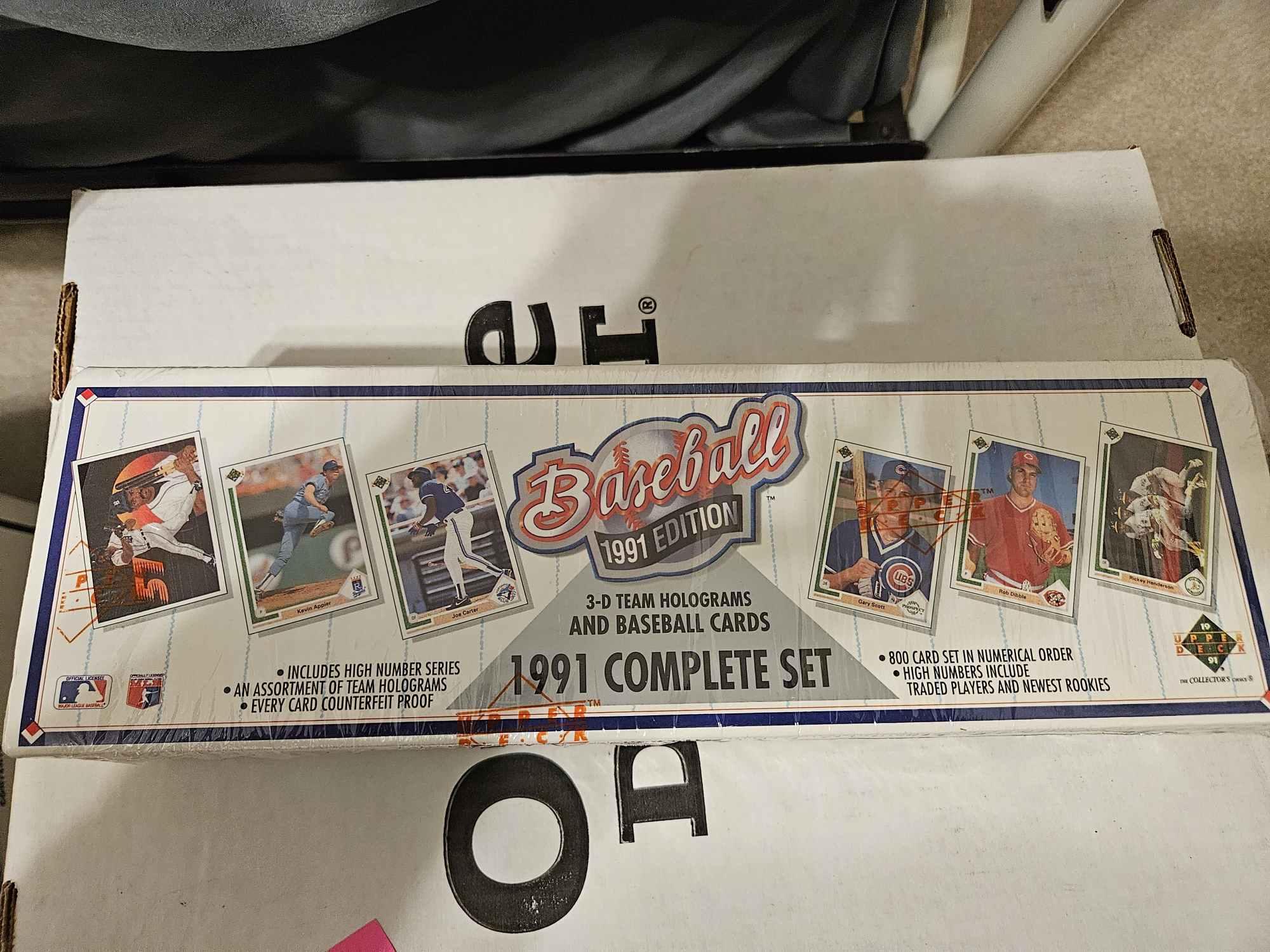 1991 UPPERDECK BOX OF BASEBALL CARDS