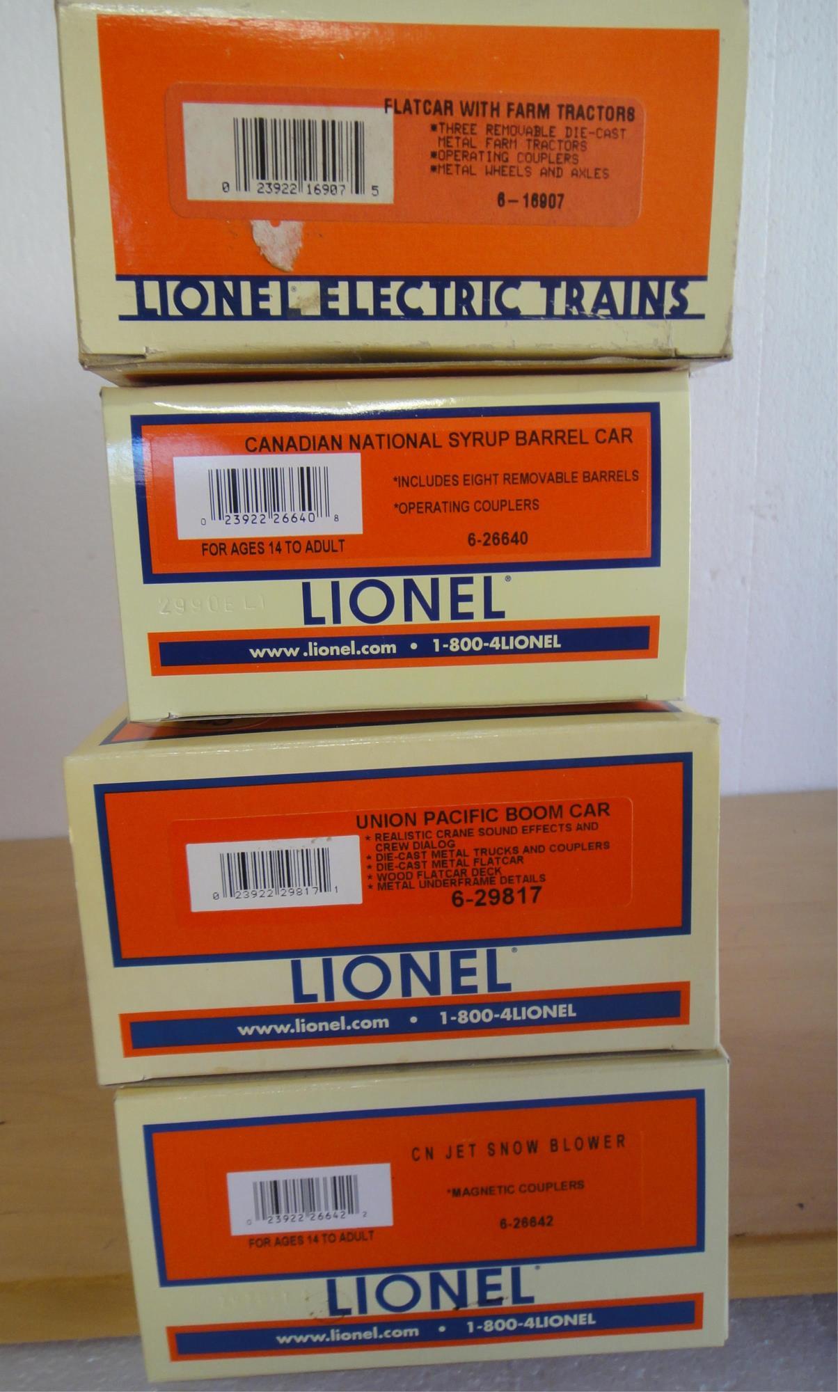 4 LIONEL CARS