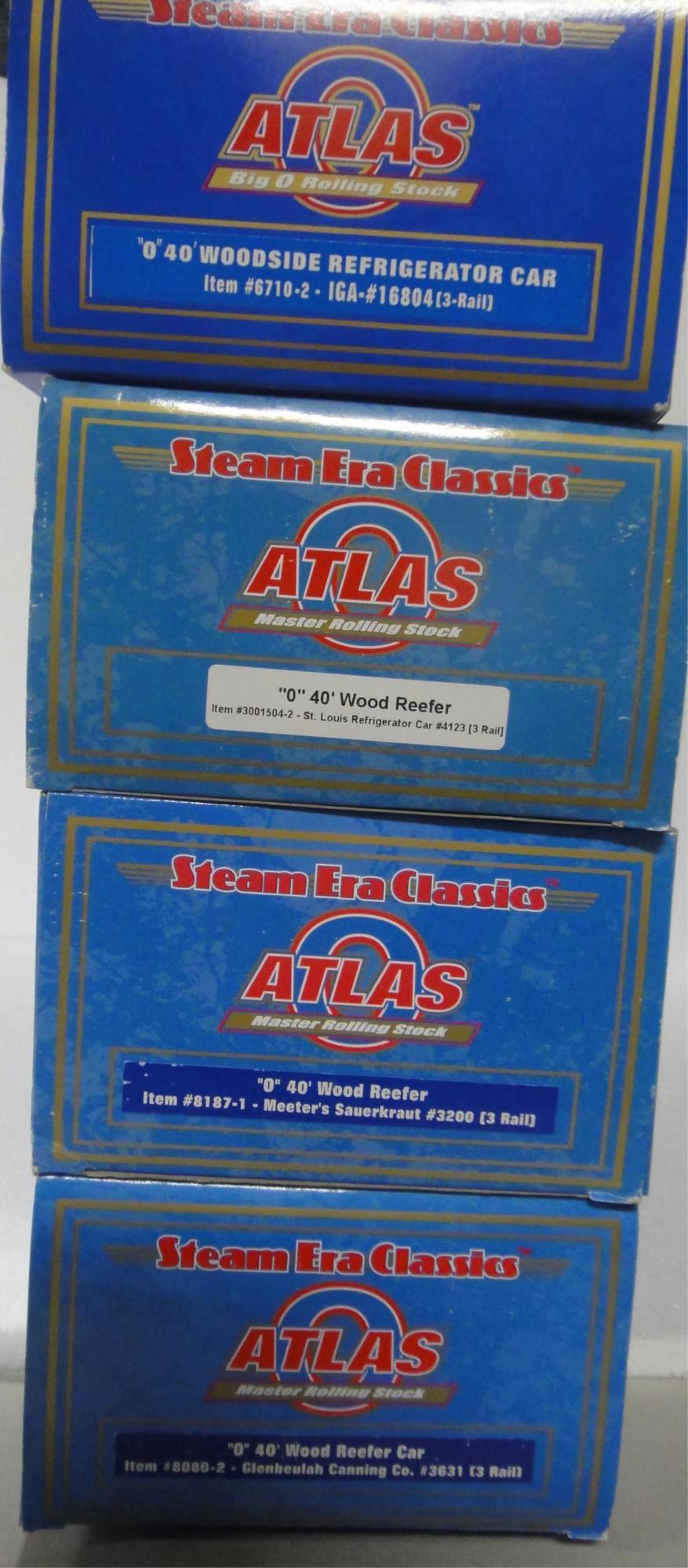 4 ATLAS O GAUGE  STEAM ERA CLASSIC 40'  WOODSIDE B