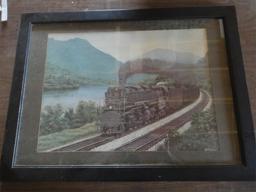 FRAMED TRAIN PICTURE