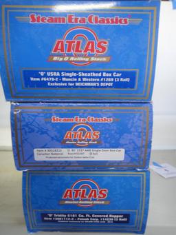 3 ATLAS O GAUGE   ROLLING STOCK  LIMITED EDITIONS