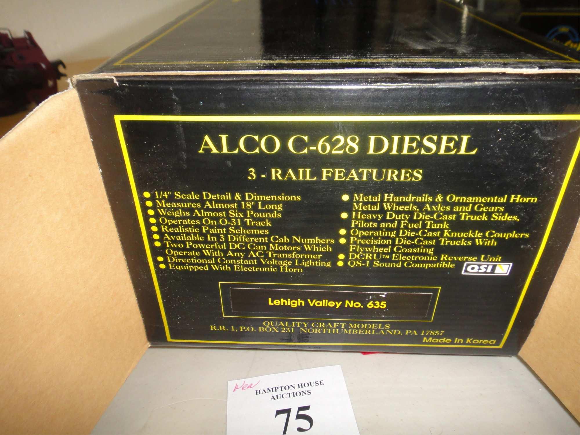 WEAVER GOLD EDITION ALCO C-628 DIESEL  3 RAIL O GA