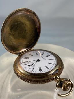 WALTHAM HUNTER CASE POCKET WATCH