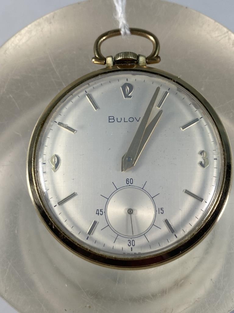 CLASSIC BULOVA OPEN FACE POCKET WATCH