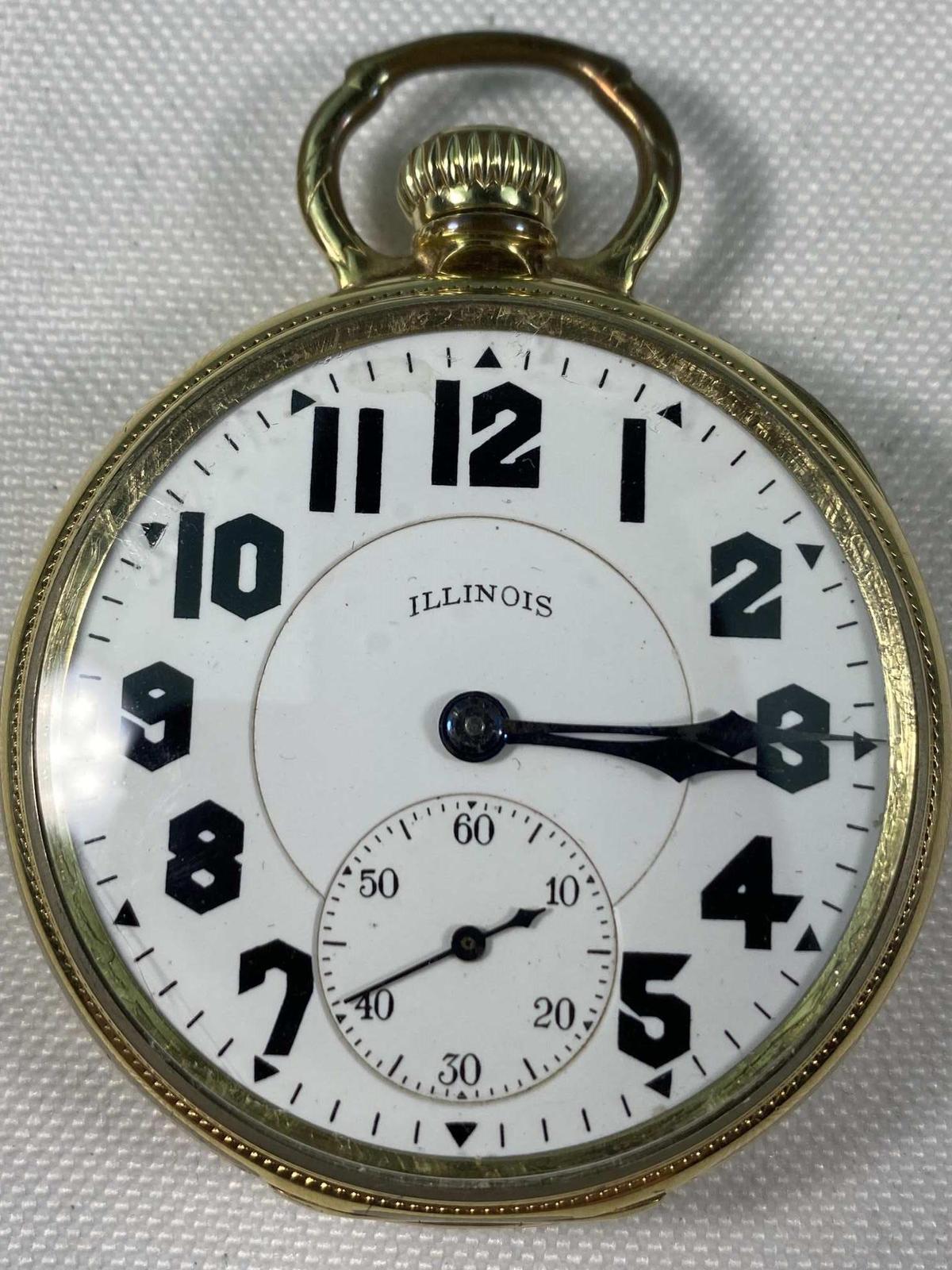 BEAUTIFUL ILLINOIS POCKET WATCH - RARE