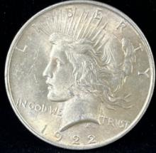 1922 PEACE SILVER DOLLAR