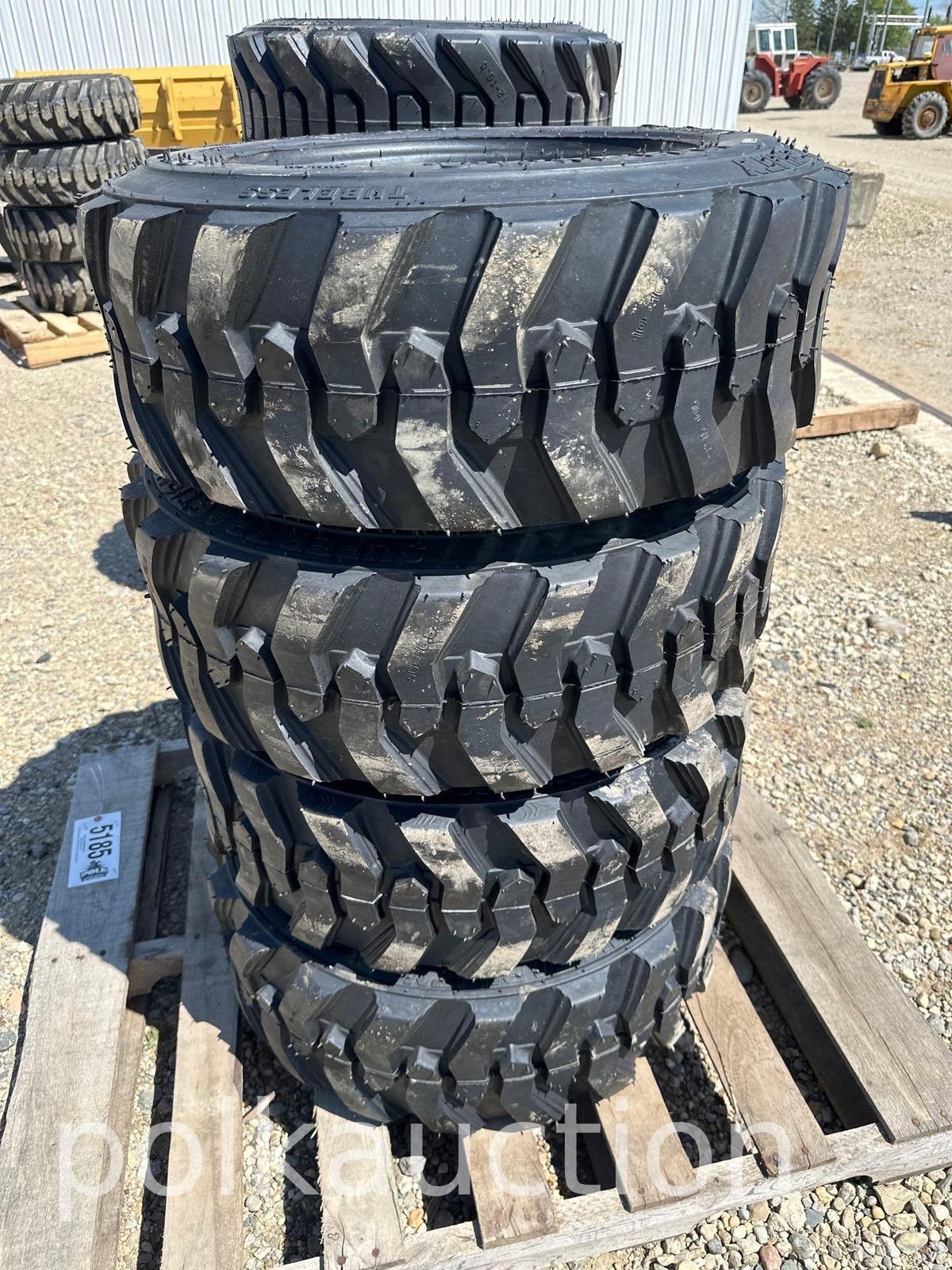 (4) NEW 10-16.5 NHS SKIDSTEER TIRES