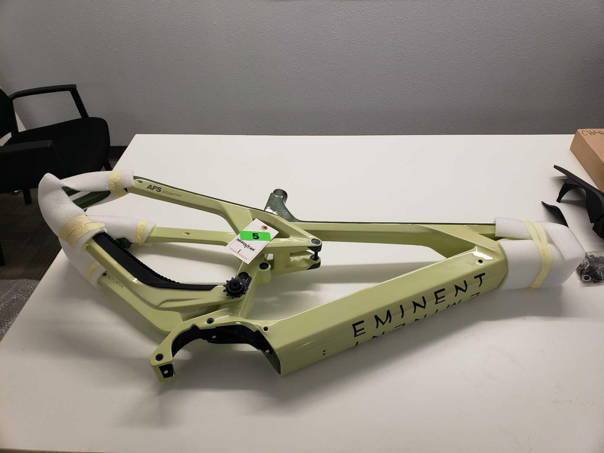 DRIVE XL Electric Mountain Bike Frame with LT Shock Linkage in Green