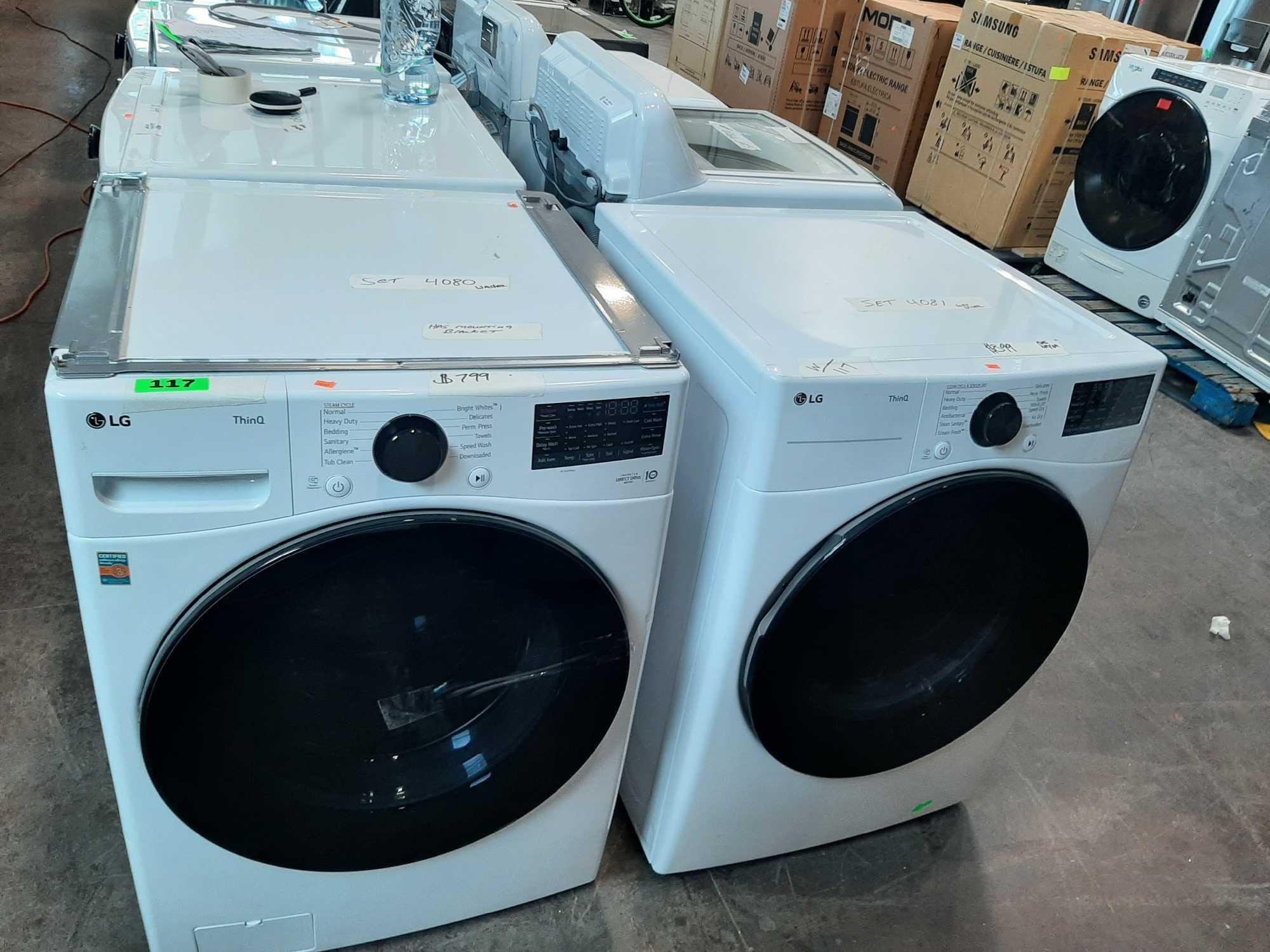 Ultra Large Capacity Smart Washer and Gas Dryer Set*PREVIOUSLY INSTALLED*