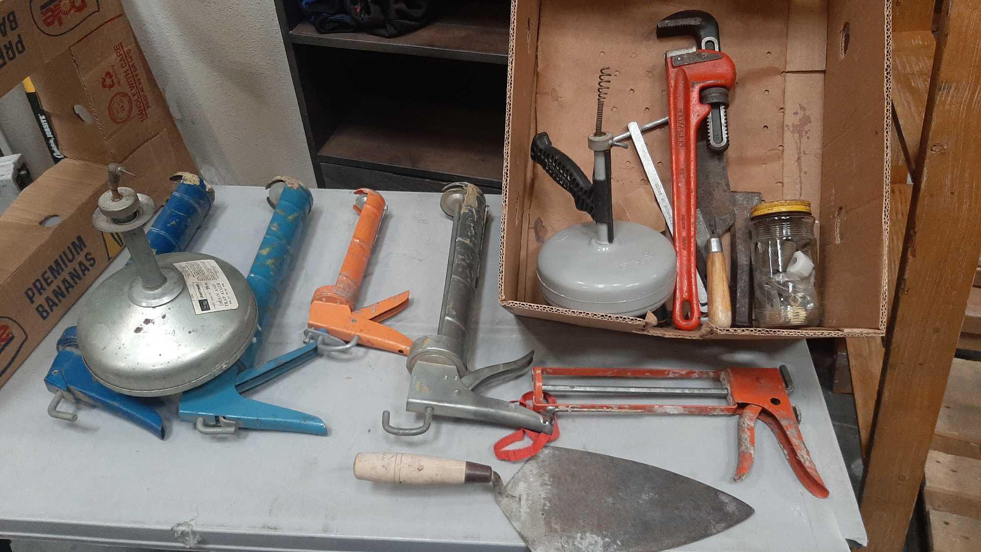 Box Lot of Assorted Tools