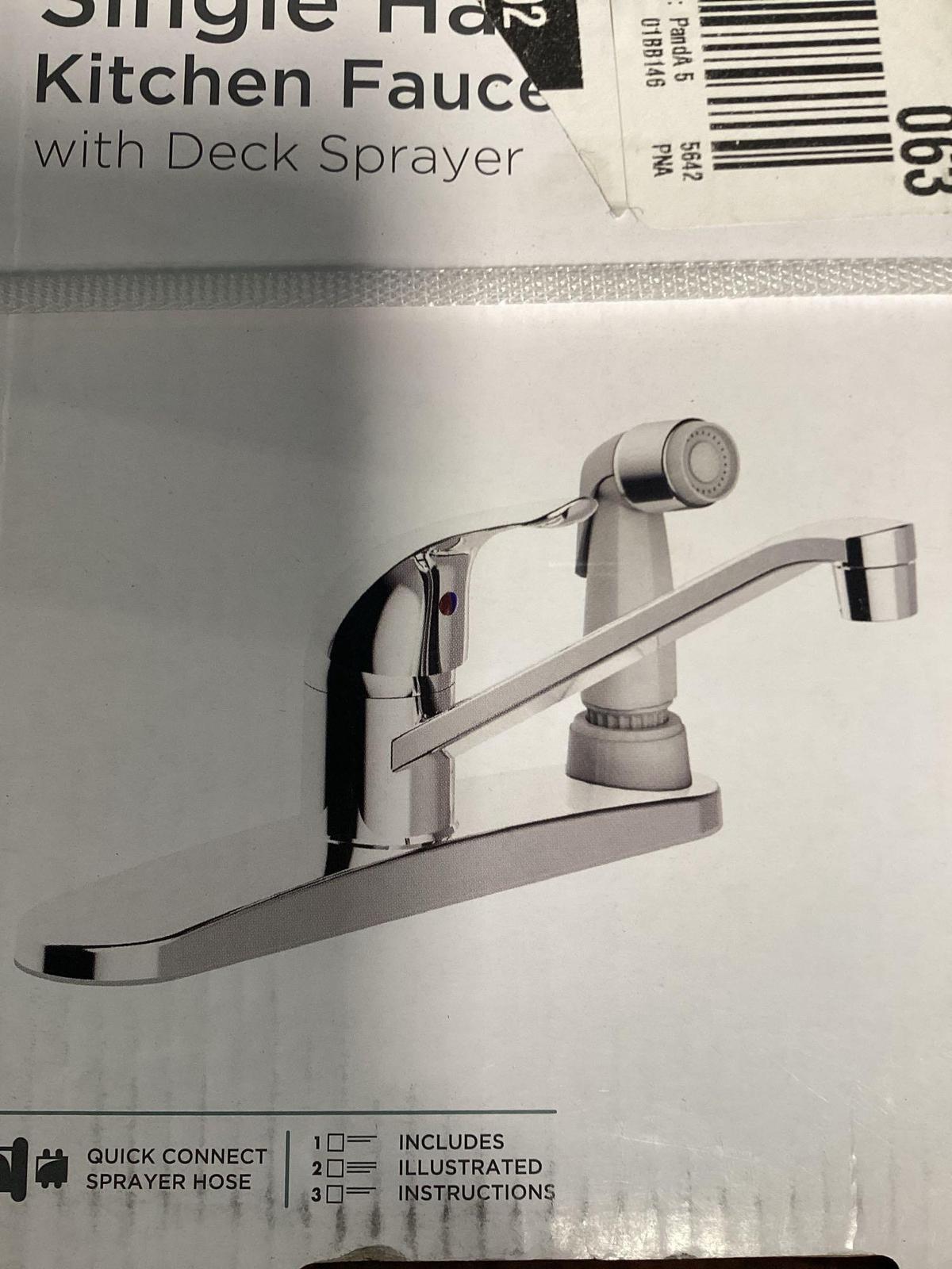 Glacier Bay Single Handle Kitchen Faucet in Chrome