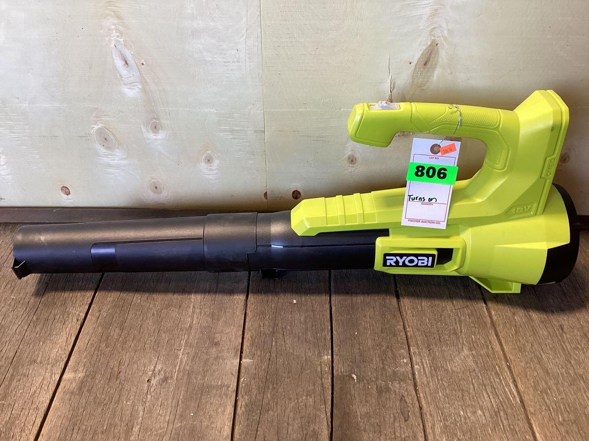 Ryobi 18V Blower*TURNS ON*TOOL ONLY*