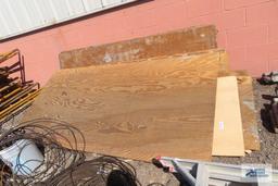 Lot of assorted plywood