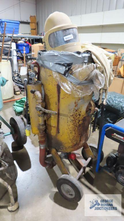 Yellow commercial sandblaster