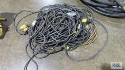 Lot of extension cords and etc