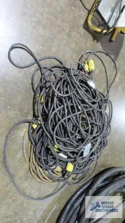 Lot of extension cords and etc