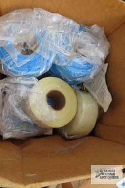 Lot of drywall tape, hose and etc