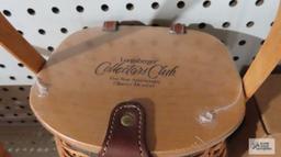 Longaberger Country Estates Collection 2000 saddlebrook basket and Collectors Club charter member