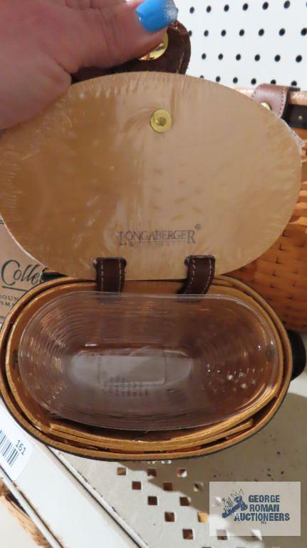 Longaberger Country Estates Collection 2000 saddlebrook basket and Collectors Club charter member