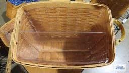 Longaberger 1999 leather handled basket