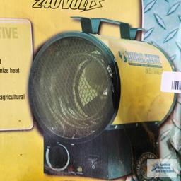 Direct heat 240 volt heater in box