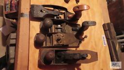 antique and vintage wood plane parts