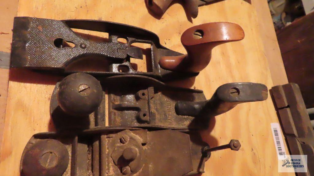 antique and vintage wood plane parts