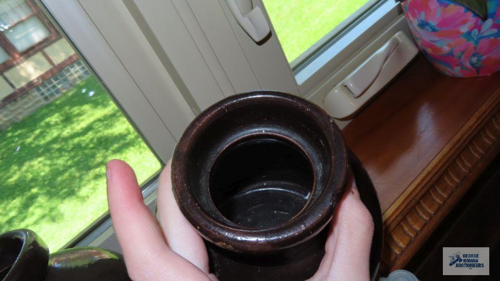 Two pottery style vases