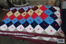 Handmade quilt, approximately full size