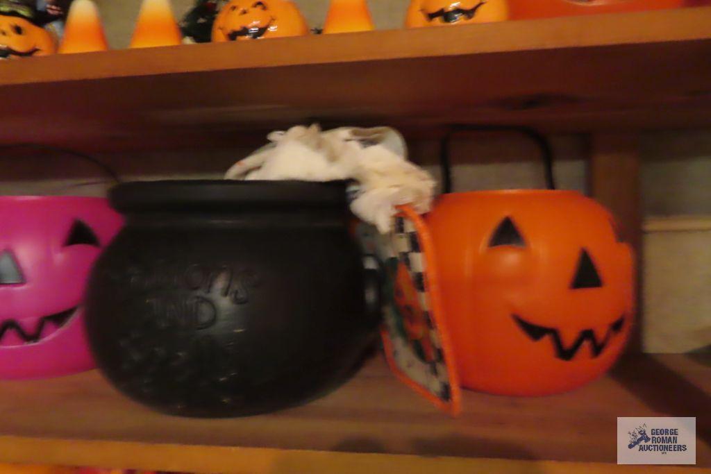 Halloween decorations and buckets