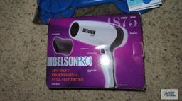 Upper body toner and professional full-size hairdryer