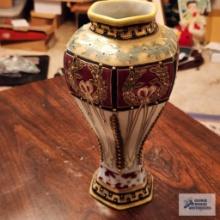 Nippon hand painted vase