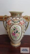 Nippon hand painted vase